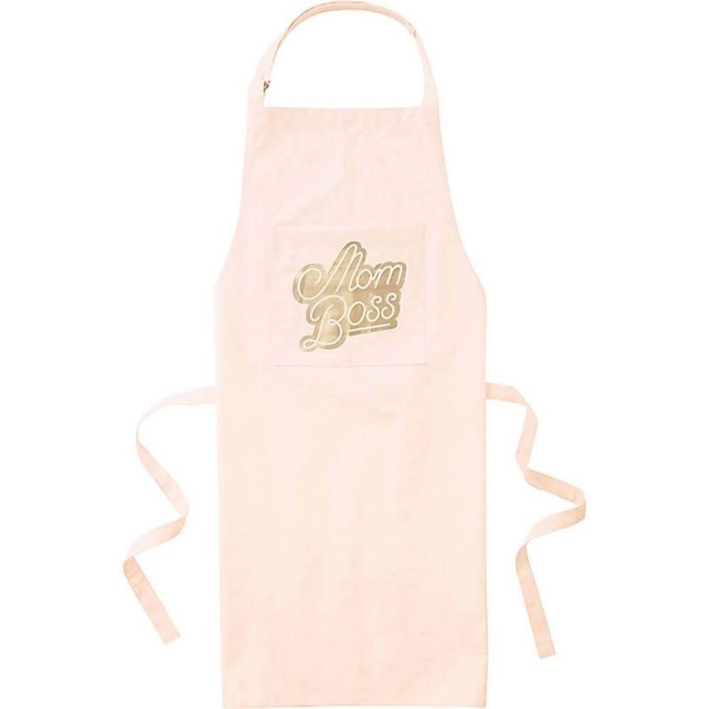 NWT Paper Source Mom Boss Apron Pink Gold OS